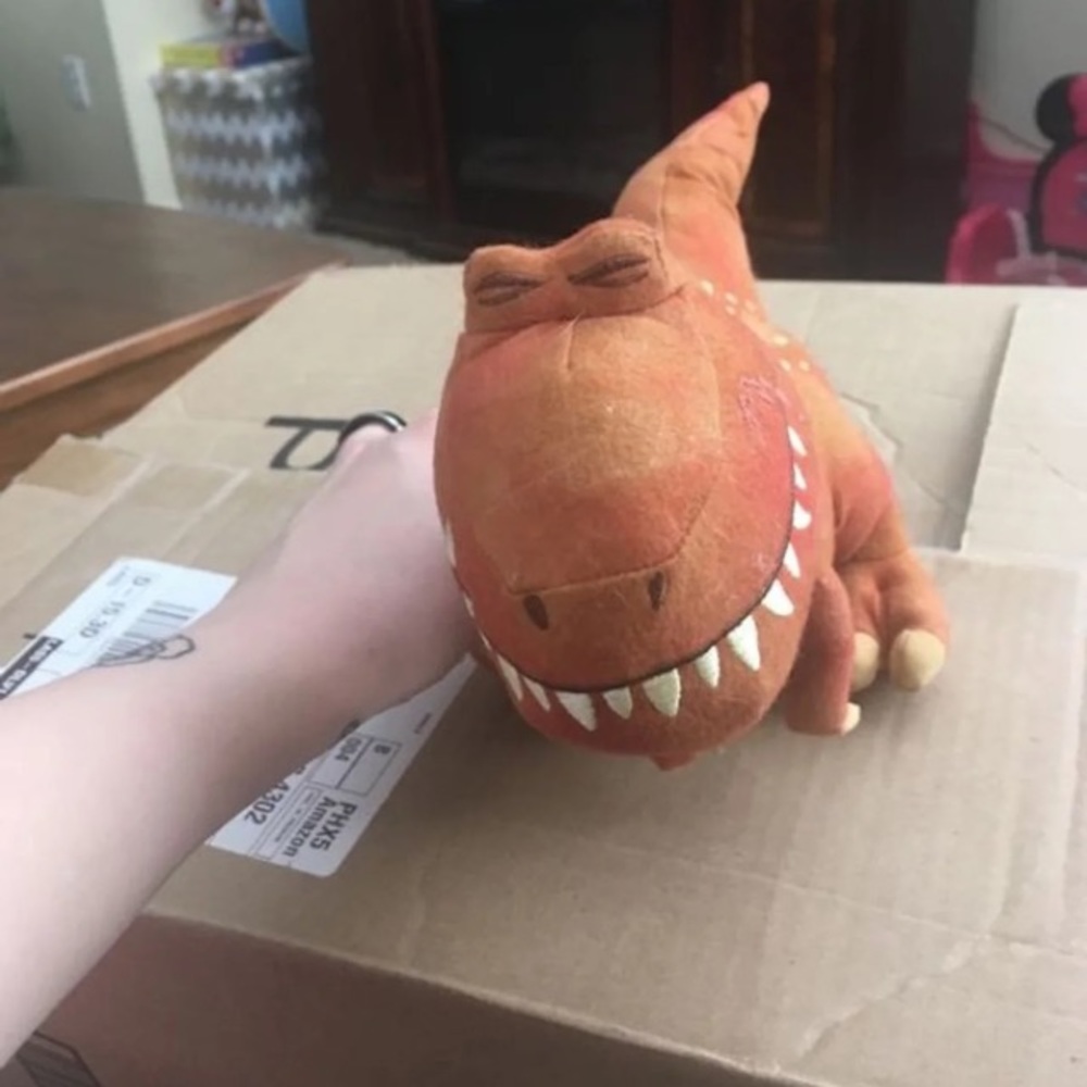 A stuffed animal